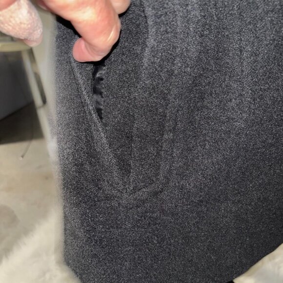 Women's Vtg Bromley Collection Medium double-breasted gray wool-blend peacoat - Picture 5 of 8